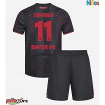 Camiseta Bayer Leverkusen Martin Terrier #11 Primera Equipación para niños 2025-26 manga corta (+ pantalones cortos)
